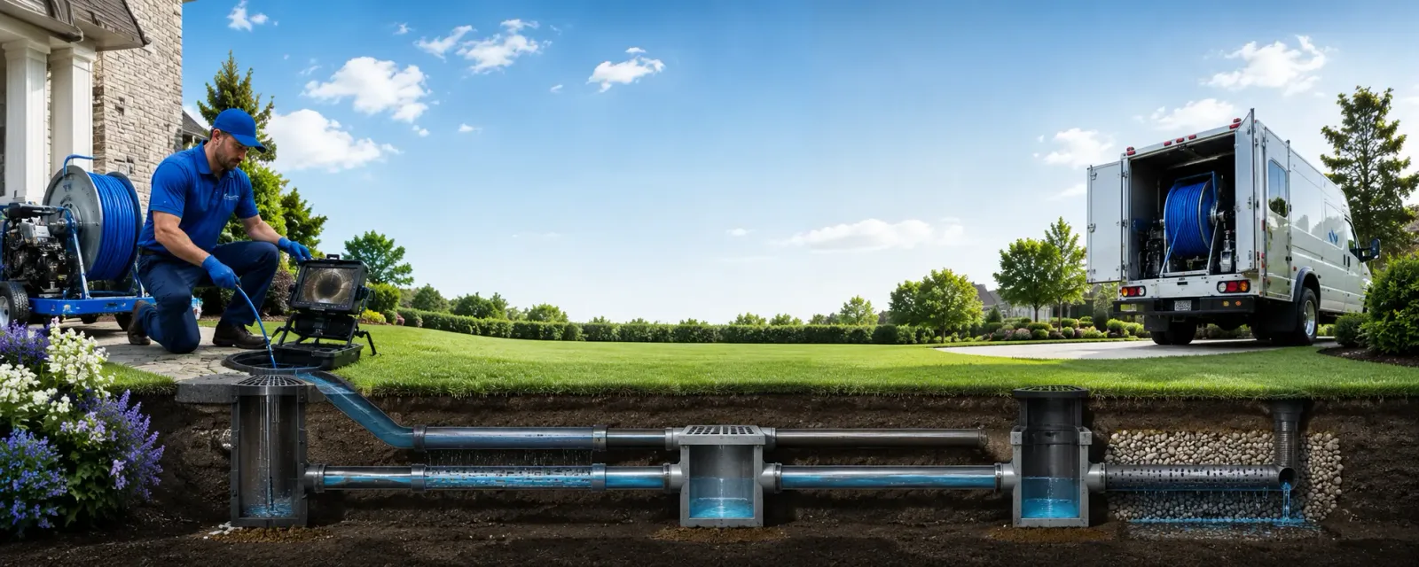 Outdoor drain cleaning information for Troutville, VA